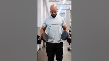Superset Bicep curl with reverse curl. #BaldBull
