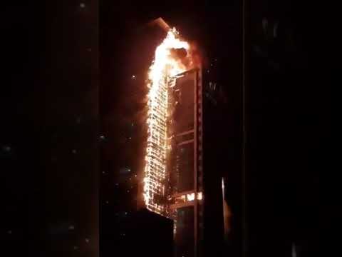 حريق هائل يبتلع مبنى مكون من 33 طابقًا  في كوريا الجنوبية