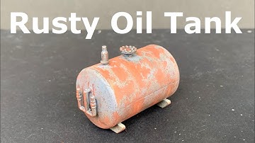 Rusty Oil Tank model from Faller - Building and Weathering