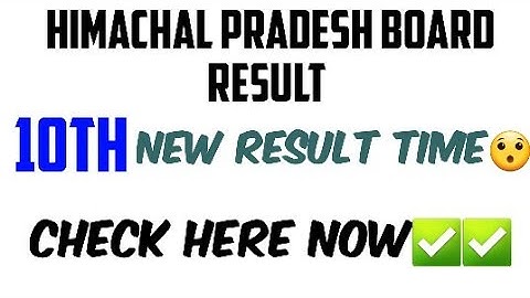 HP board 10th class result 2020|New time| hpbose 10th class result 2020 | hp board result 2020 |