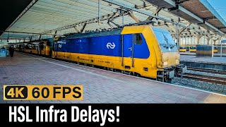 Train Cab Ride NL / HSL Infra Delays / Amsterdam - Schiphol - Rotterdam / TRAXX IC / January 2024