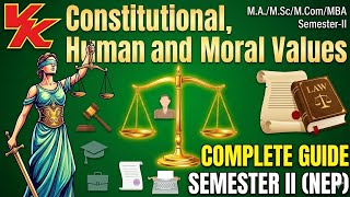 M.Com Sem 2 KUK | Important Chapters – Constitutional, Human &amp; Moral Values | Must Study Topics 📚