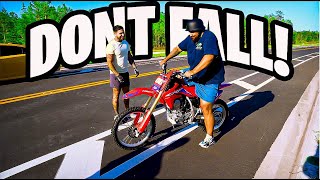 Teaching Rob How To Ride A Dirtbike! | Braap Vlogs