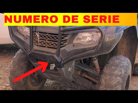 Video: ¿Dónde está el número de serie en un quad Honda?