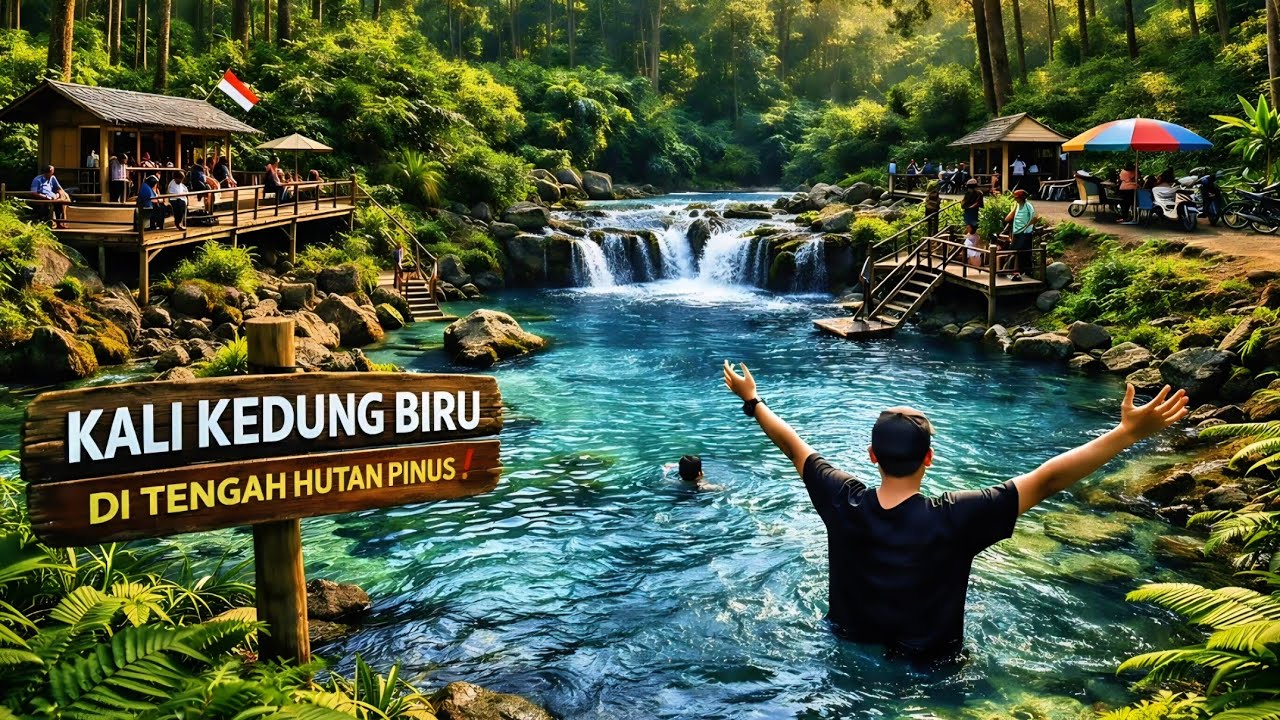 Kali Kedung Biru Surga Tersembunyi di Sempu Banyuwangi | Wisata Baru di Tengah Hutan Pinus |