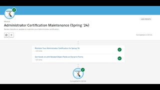 #administrator  #certification  #maintenance  (Spring '24) #salesforce #trailhead screenshot 4