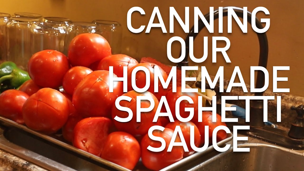 Canning and making Homemade Spaghetti sauce with meat ( Nesco electric