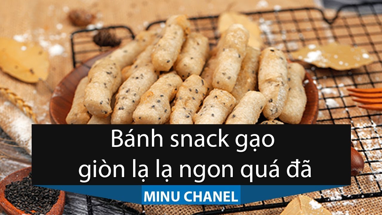 Bánh snack gạo giòn lạ lạ ngon quá đã - YouTube