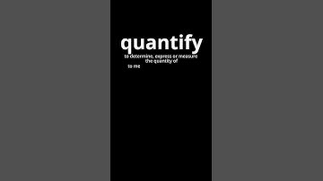 Video Word Of The Day - Quantify #pronunciation #vocabulary #yourlanguage