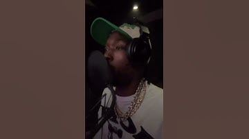 Meek Mill shares a snippet in the booth while he records new music