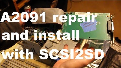 A2090a and A2091 Controllers Part 3: A2091 Repair & Install w/ SCSI2SD