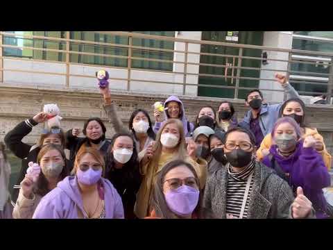 Army at the old bighit building when the military enlistments was announced 💜😭