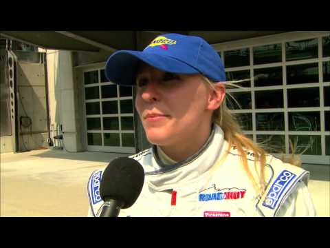 Pippa Mann on taking the pole for the Firestone Fr...