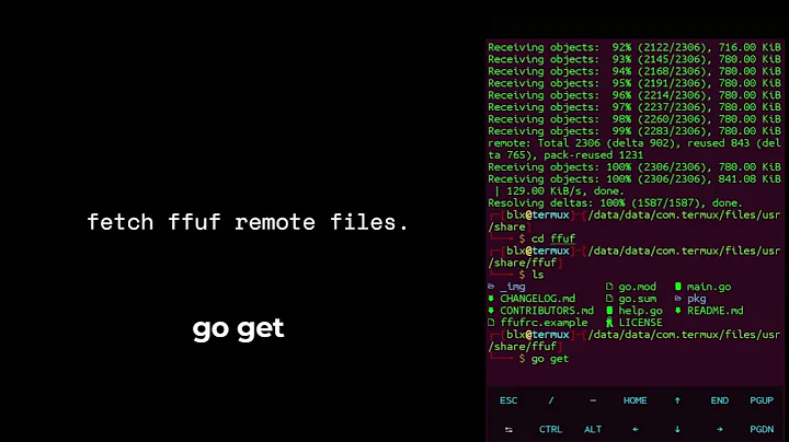 Install FFuF: Fast Web Fuzzer on Termux.