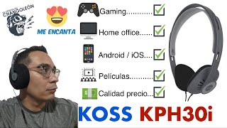 Koss Kph30I Mod Pads, Gaming , Home Office , Cel , Peliculas , Calidad Precio