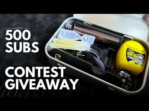 500 Subscribers Contest Giveaway - Survival Tin Stuff