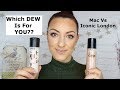 Iconic london prep, set glow spray Vs Mac Fix plus shimmer