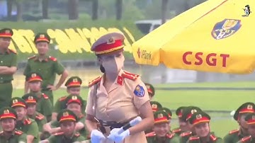 Phần thi võ thuật tình huống "2 đ.á.n.h 5" của Công an TP Hà Nội tại Hội thi điều lệnh 2022