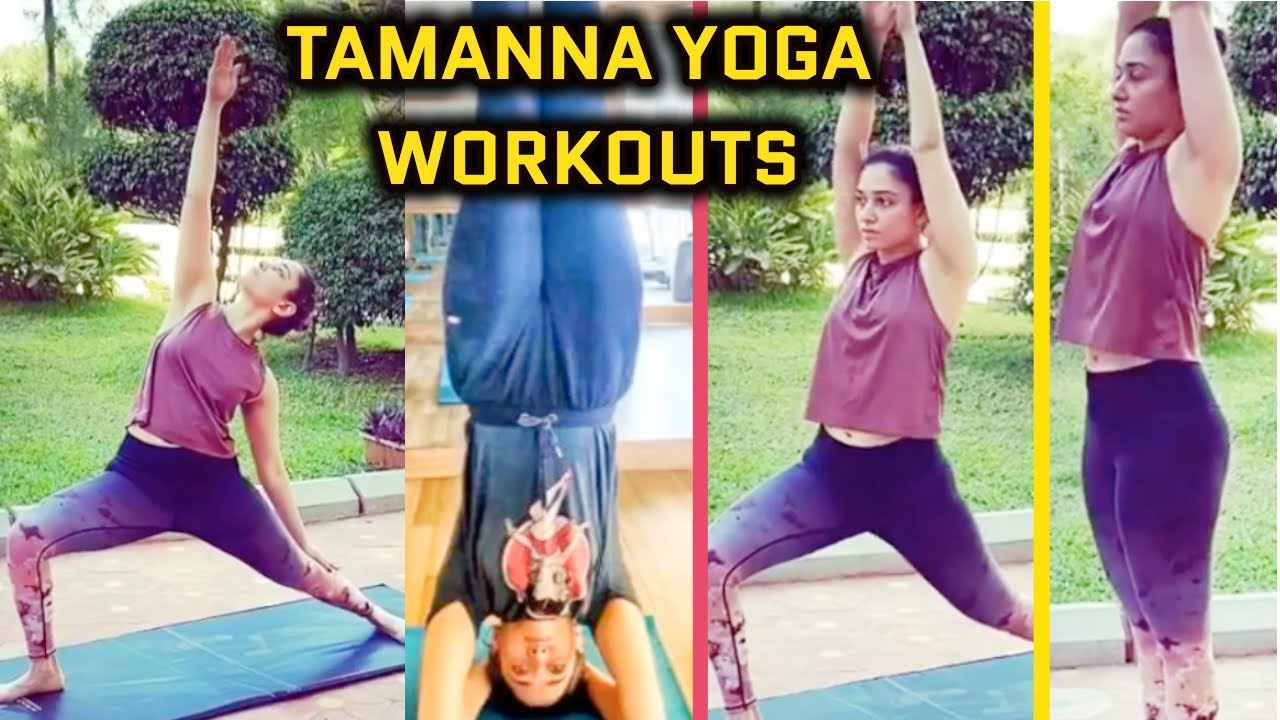 Actress Tamanna Bhatia workout video || tamanna fitness secret || tamanna yoga video |