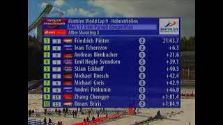биатлон кубок мира 2007-2008 9 этап Холменколлен (Осло) гонка преследования мужчины