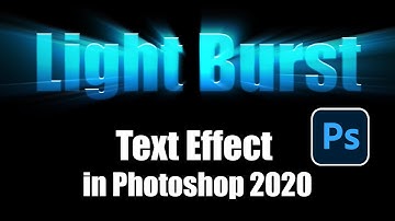 Light Burst Text Effect in Photoshop 2021 | The Imaging
