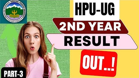 HPU UG 2nd year Result out..! ||  HPU BA 2nd year result AAGYA 2022