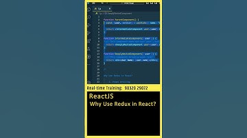 ReactJS Tutorial (Why Use Redux in React?) Web Development, Frontend, ReactJS in Telugu, Frontend