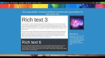 Varbase integration with Layout Builder Component Attributes and Layout Builder UX