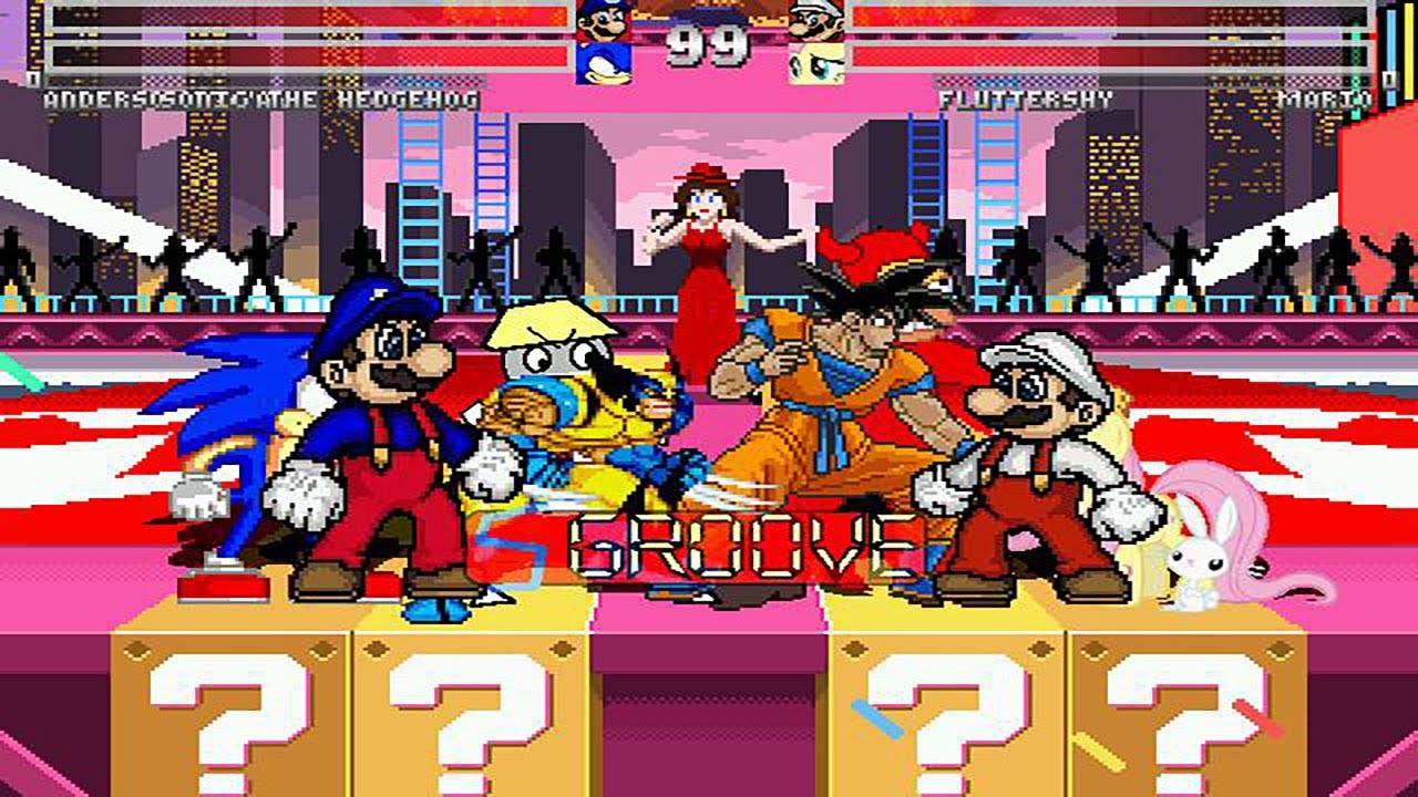 Team andersonkenya1 vs Team MarioBrotherL1UP MUGEN Request 4v4 Battle!!!