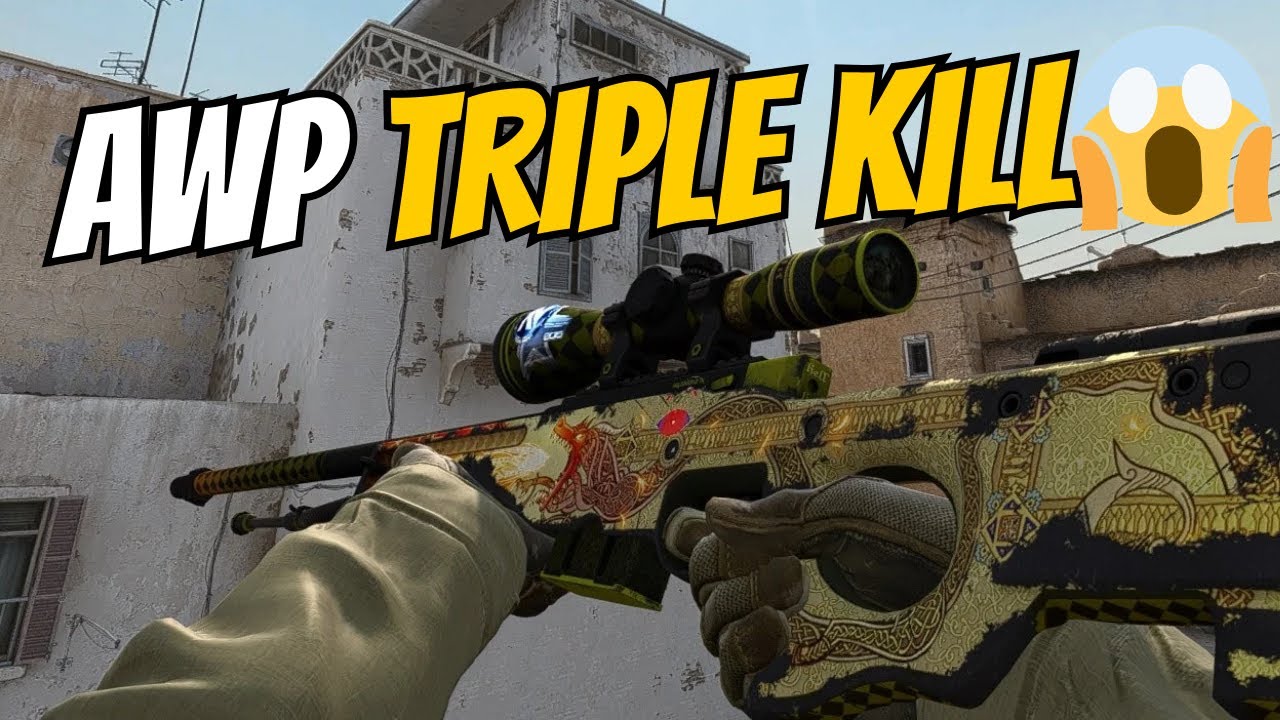 AWP Triple Kill INSANE No Scope Through Smoke! 🔥 | CS2 - YouTube