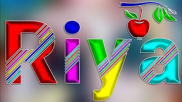 How To Make Trending Glow Multicolor Glass Font | Step To Step | Sahho Editx