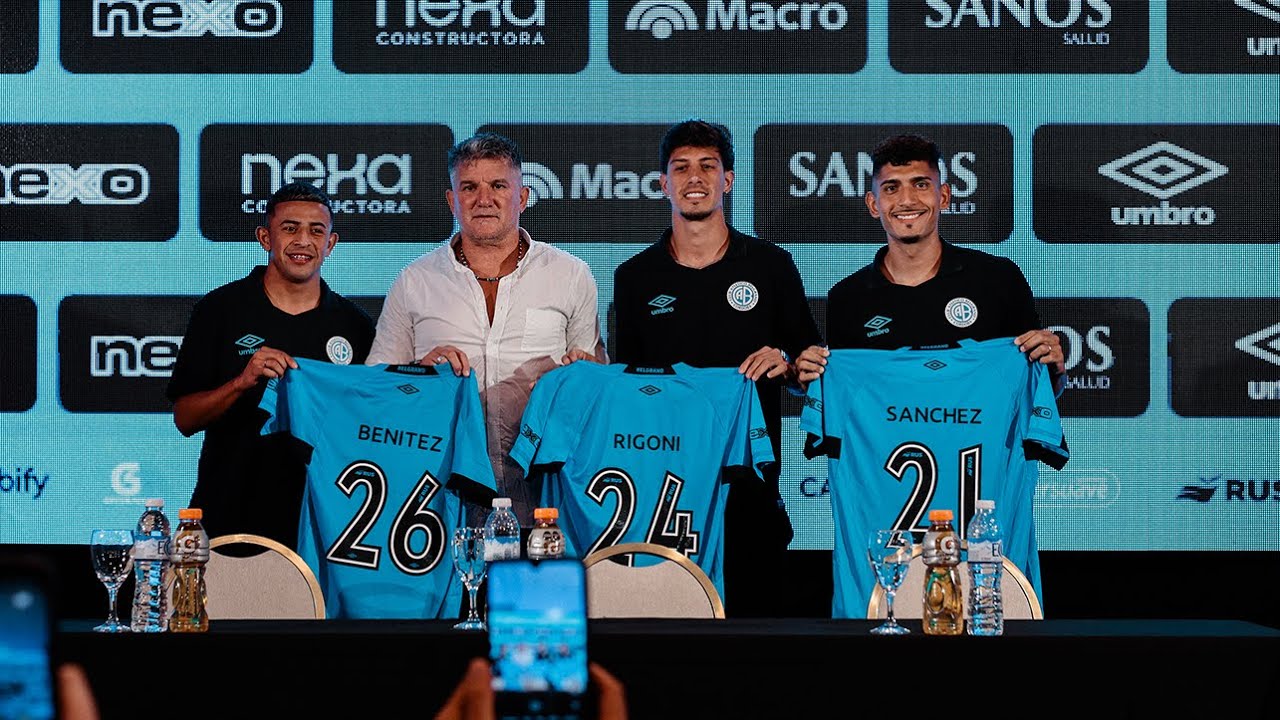 Adrian Rigoni Conferencia de prensa de Emiliano Rigoni, Adrián Sánchez y Alcides ...