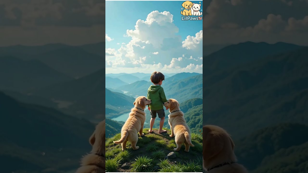 Boy Puppies Heartwarming Mountain Rescue Saving A Mother Cat Her Kittens 