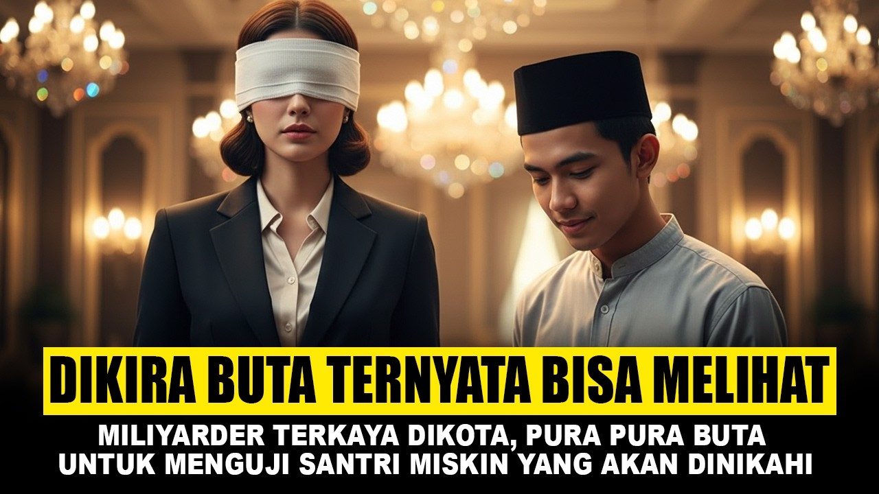 VIRALL!!! MILIYARDER TERKAYA DIKOTA, PURA PURA BUTA UNTUK MENGUJI SANTRI MISKIN YANG AKAN DINIKAHI