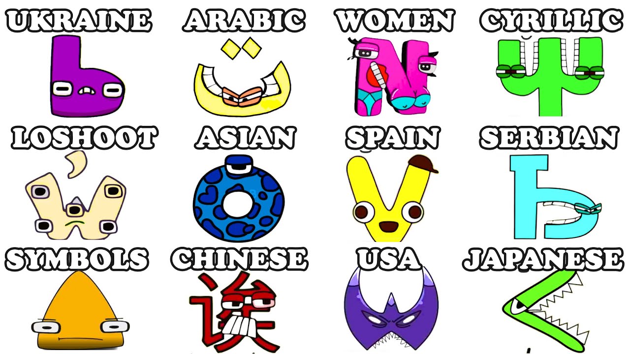 Japanese, Ukrainian, and Turkmen Alphabet Lore! :D : r/alphabetfriends