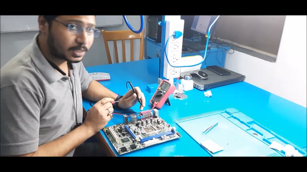 desktop motherboard vrm section repairing training