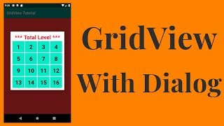 how to create gridview in android