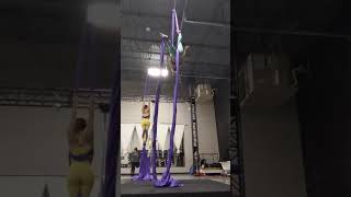 aerial silks rebecca split dance wrap combo