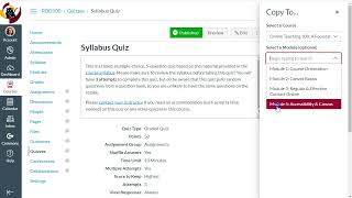 Canvas Tips & Tricks Duplicate a Quiz