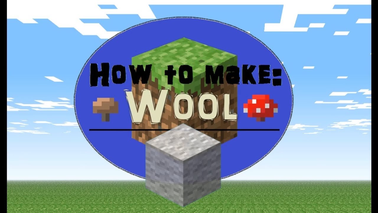 Minecraft How To Make Wool Minecraft - How to make Wool - YouTube