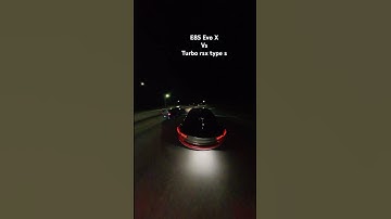 E85 Evo x vs turbo rsx type s #evo #boost