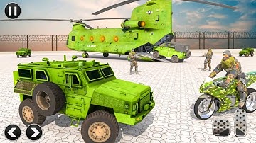 Army Vehicles Truck Transport Part-2 Offroad Army Car Game - Android Gameplay