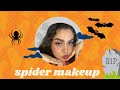 Mini tutoríal para halloween, fácil y rápido//arañas #halloween #makeuptutorial #spiders