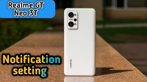 How To Hide Notification In Realme Gt Neo 3T, Notification Setting ,
