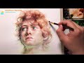 Watercolor Portrait Painting Demonstration of a Girl  | 인물수채화,  얼굴그리기, 인물화 시연 | 119