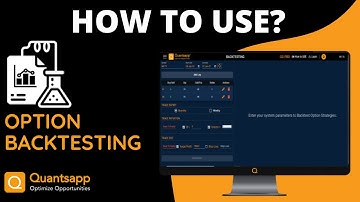 Quantsapp: How to use  #Options Backtesting tool
