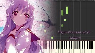 Improvisation no16 - Sakura (桜) [Synthesia Version] chords