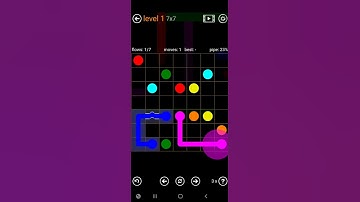 How To Solve Flow Free Bridges Sampler Level 1 7x7 Board Medium Walk Through Solution Walkthrough