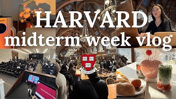 HARVARD MIDTERMS VLOG 📚 5 AM mornings, lots of studying, super productive & busy, motivation