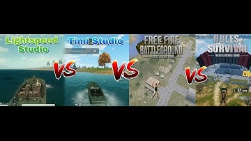 Pubg Timi Vs Pubg Lightspeed Vs Freefire Vs Rules of survival (Ros)